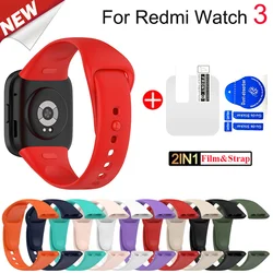 WatchBand Strap For Redmi Watch 3 SmartWatch Band Silicone WristBand Bracelet For Xiaomi Redmi3 Accessories Belt Correa