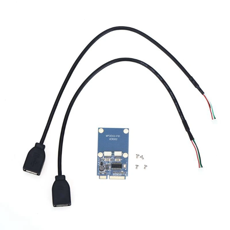 

1 Piece Mini PCI-E PCI Express To Dual USB Adapter For Full/Half Height Mini Card