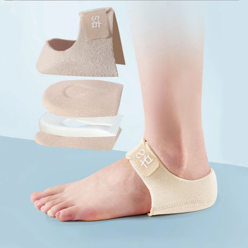 【B】Plantar Fasciitis Silicone Heel Guard Shock-absorbing Shoe Pad Half Size Sock Sleeve Shock Absorbing Insole