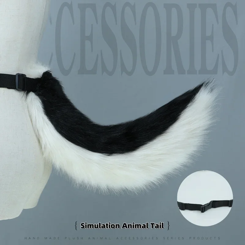 IMU 3 Colors Halloween Simulation Animal Tail Cosplay props Hand-made Comic-con Party Maid Dressed up Cute Lolita JK Furry Dog T
