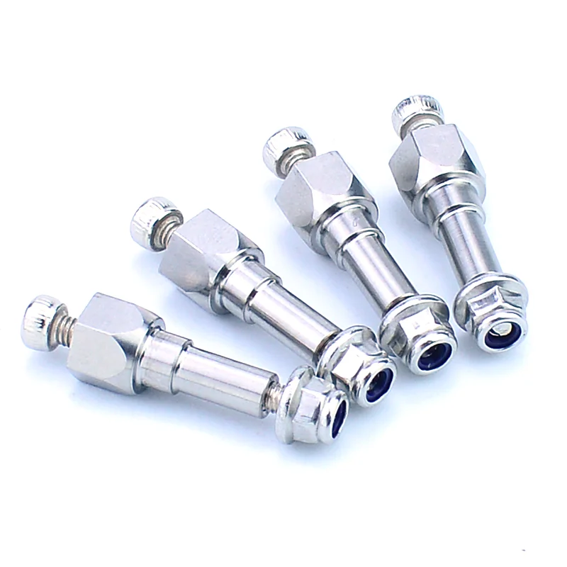 4pcs Titanium Alloy Shock Standoff for 1/7 1/8 ARRMA 6S Car MOJAVE TYPHON KRATON NOTORIOUS OUTCAST FIRETEAM INFRACTION LIMITLESS