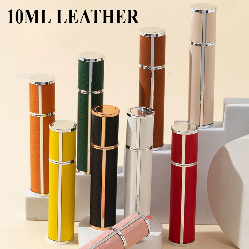 10ml Leather Perfume Bottle Refillable Perfume Atomizer for Travel Spray Bottle with Ultral Fine Fragrance Container Wholesale