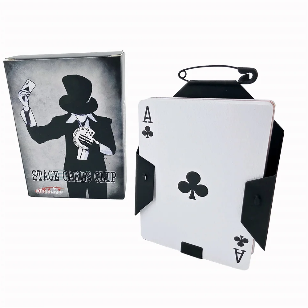 

Профессиональный черный держатель для карточек для сценической магии - невидимое устройство для манипуляции покера с поясным креплением для реквизита для мгновенной карты