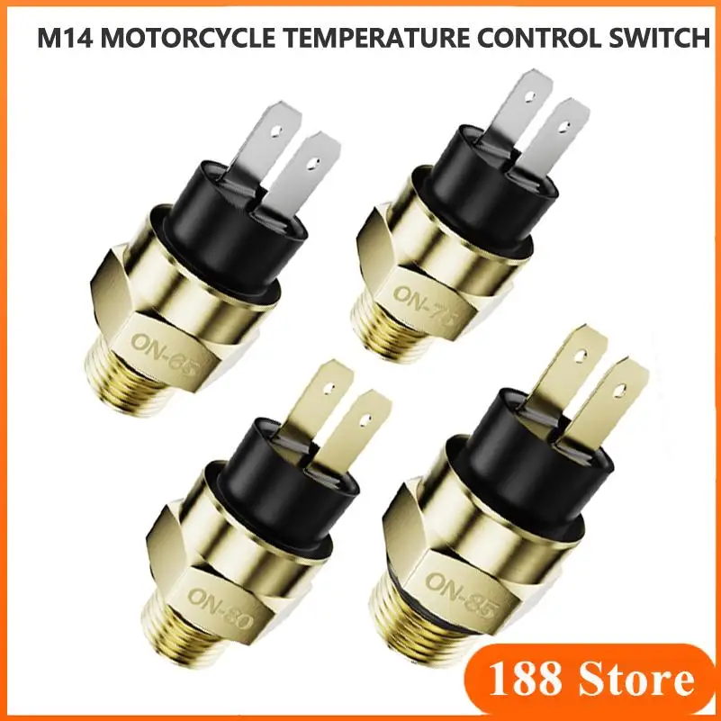 M14 M16 Efficient Performance Durable Brass Motorcycle Radiator Coolant Fan Water Temperature Thermostat Switch