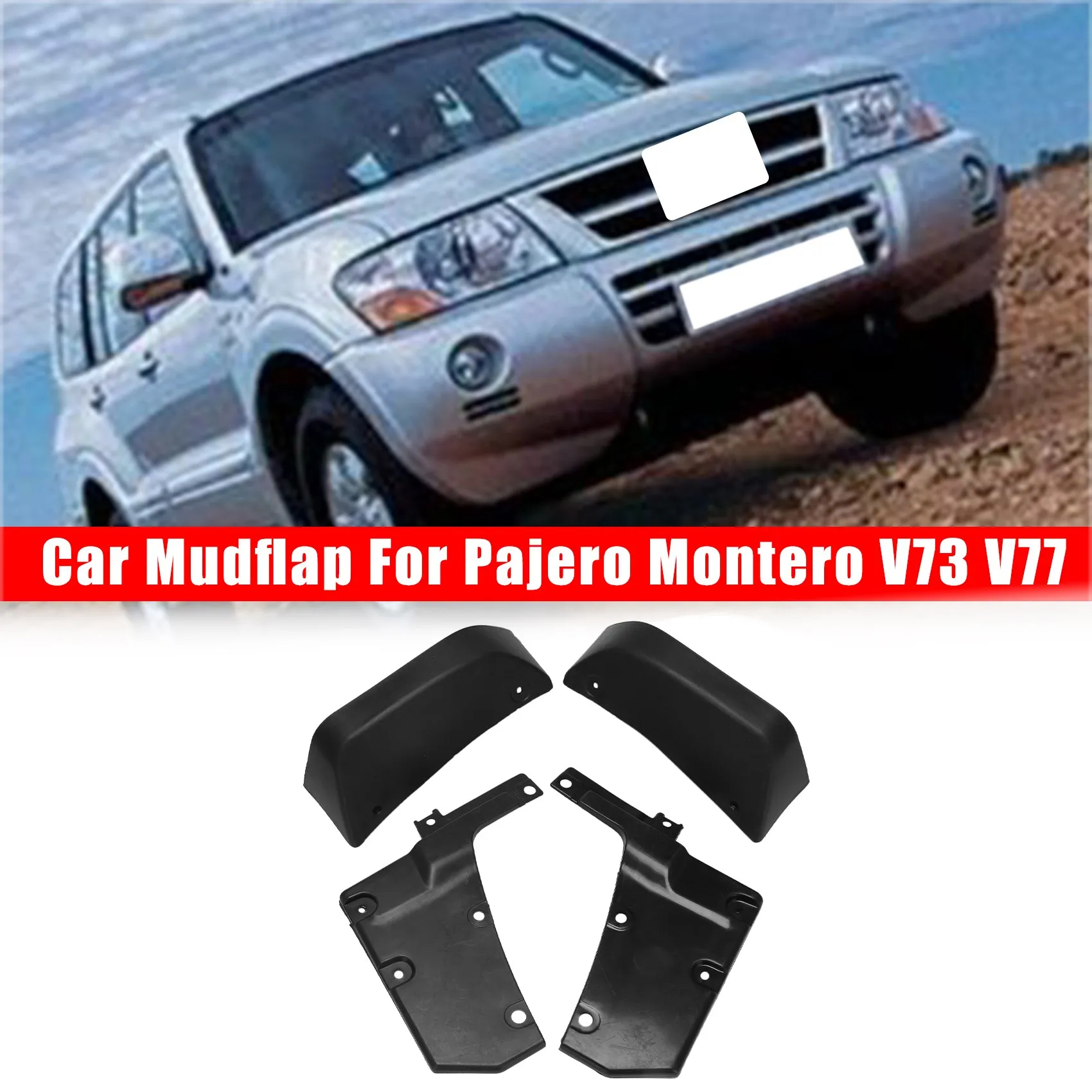 Car Mudflap Fender Mud Guard Flap Splash for Mitsubishi Pajero Montero V73 V77 MN117276 MN117275 MN117279 MN117280