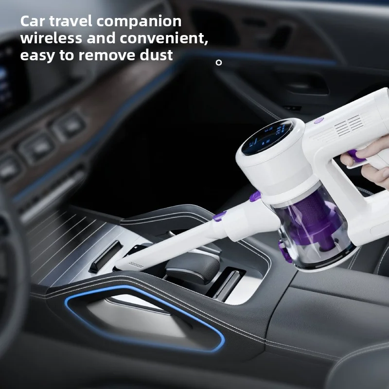 محرك بدون فرش بقدرة 350 وات، شفط قوي، عمر بطارية طويل، مكنسة كهربائية محمولة لاسلكية بدون كيس جاف