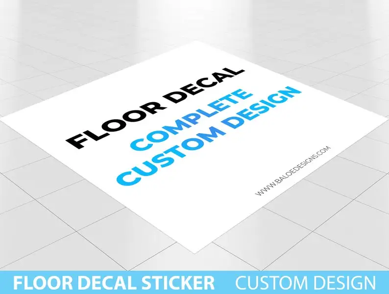 

Custom Floor Decal sticker, Complete Custom Floor Decal, Removable Sticker, Vinyl Floor Banner, Adhesive Banner Sticker Decal Ev