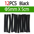 12 piezas negras de 5 mm