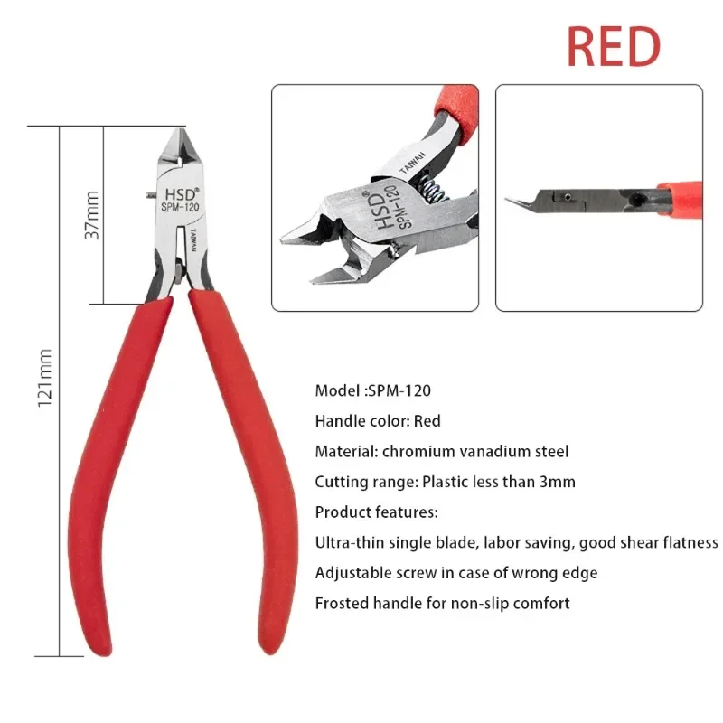 New HSD Model Pliers Ultra-thin Single-edged Gundam Model Making Tools Suitable for Beginners To Repair Fix Plastic Model Tools