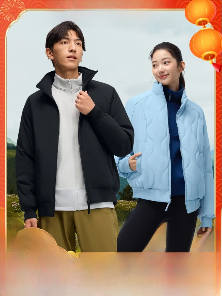 

Женская стеганая куртка-жилет с принтом «Банановый лист», простой стиль, длинный рукав, на молнии, для повседневной носки