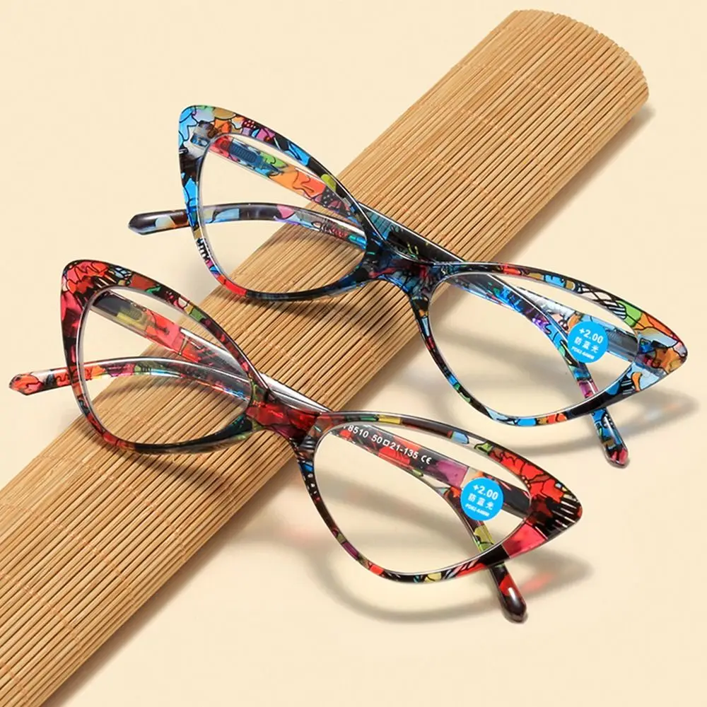 

Blue Ray Blocking Anti-Blue Light Reading Glasses Eye Protection Ultralight Round Eyeglasses PC Floral