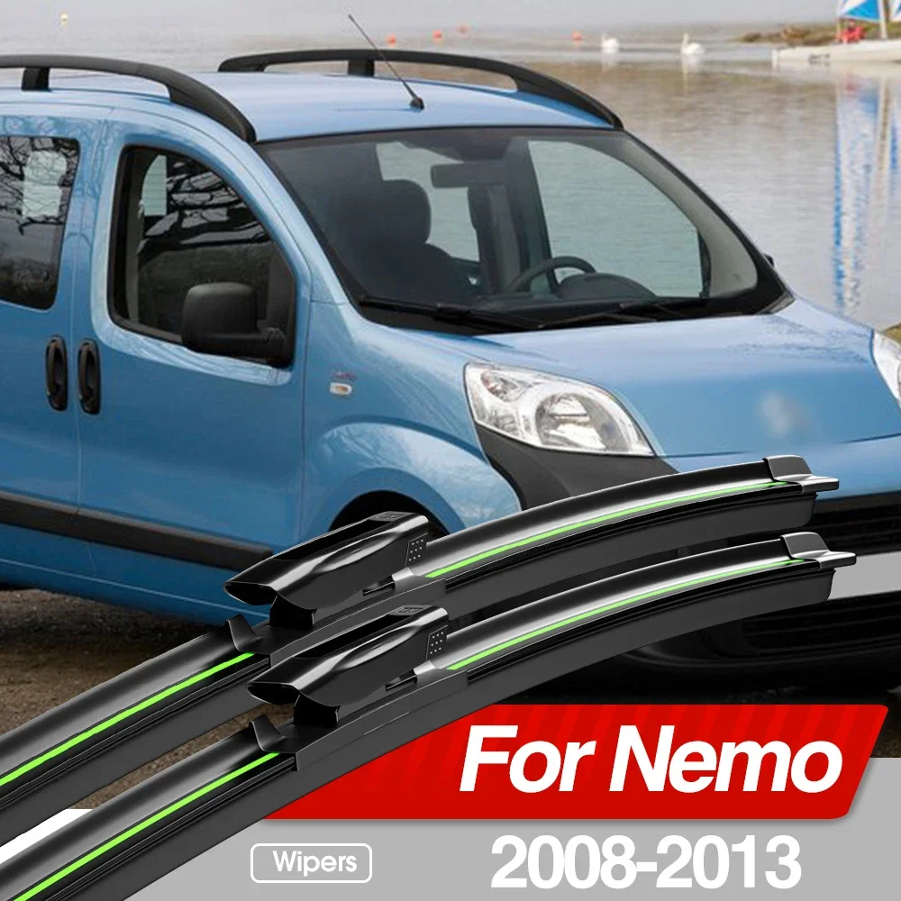 

For Citroen Nemo 2008-2013 Front Windshield Wiper Blades 2pcs Windscreen Window Accessories 2009 2010 2011 2012