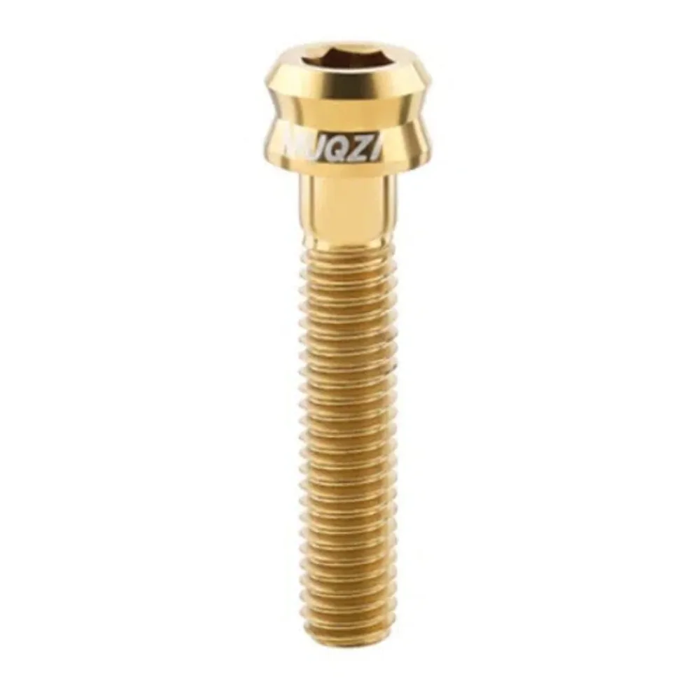 M6x30/35mm Bicycle Stem Top Cap Screw Ultra-light Colorful Bicycle Headset Top Cap Bolt Vacuum Plating Titanium Alloy