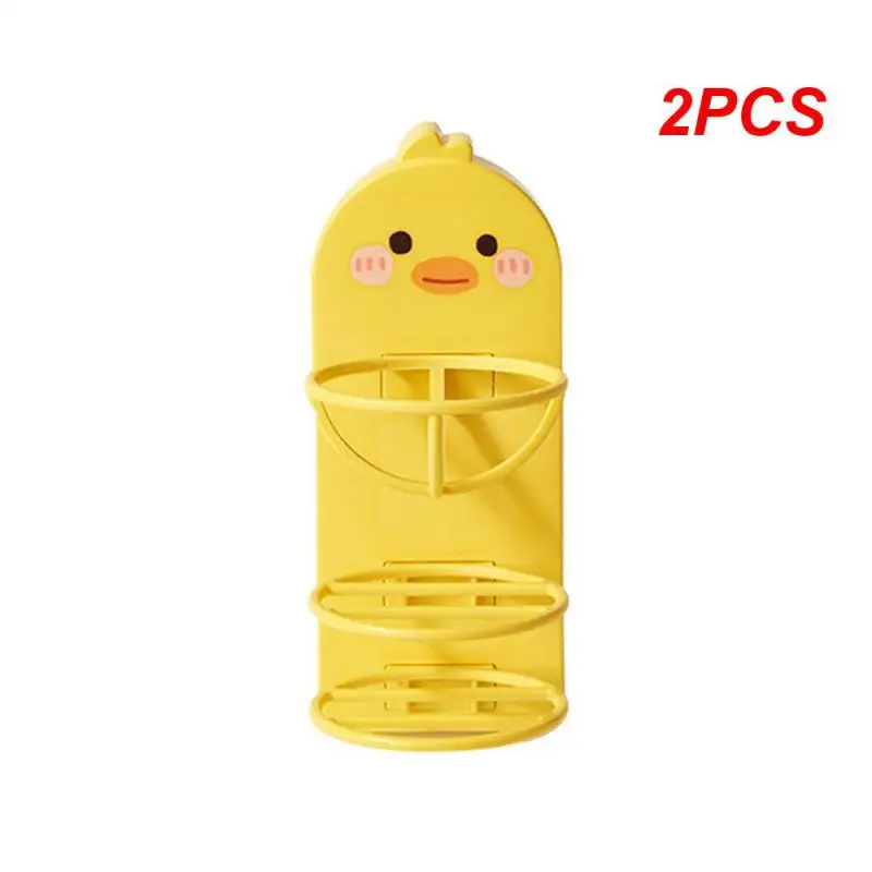 2PCS Breathable High Color Value Sanitary Yellow Duck Storage Rack Large Capacity Volume Storage Rack Ventilated Cute