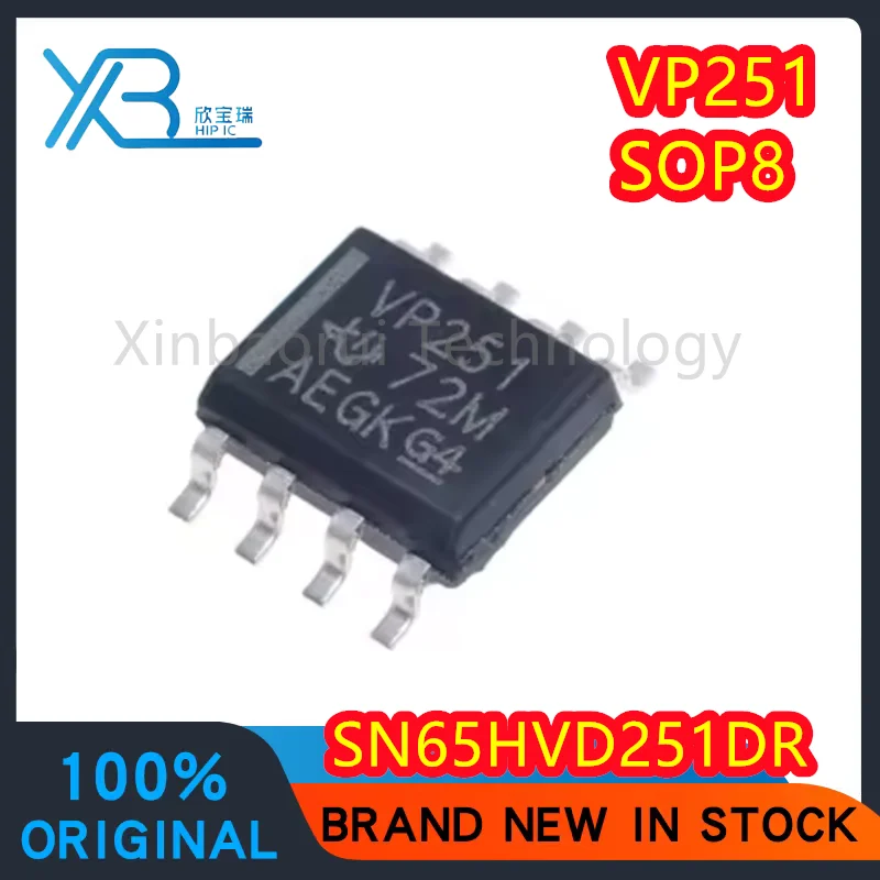 

(5/10pieces) SN65HVD251DR SN65HVD251 parts mark VP251 CAN bus transceiver chip SOP-8 100% original and brand new