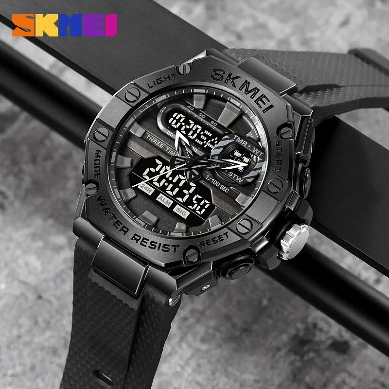 

Waterproof 5bar Luxury Chrono SKMEI 2221 Wristwatches Digital Electronic Men