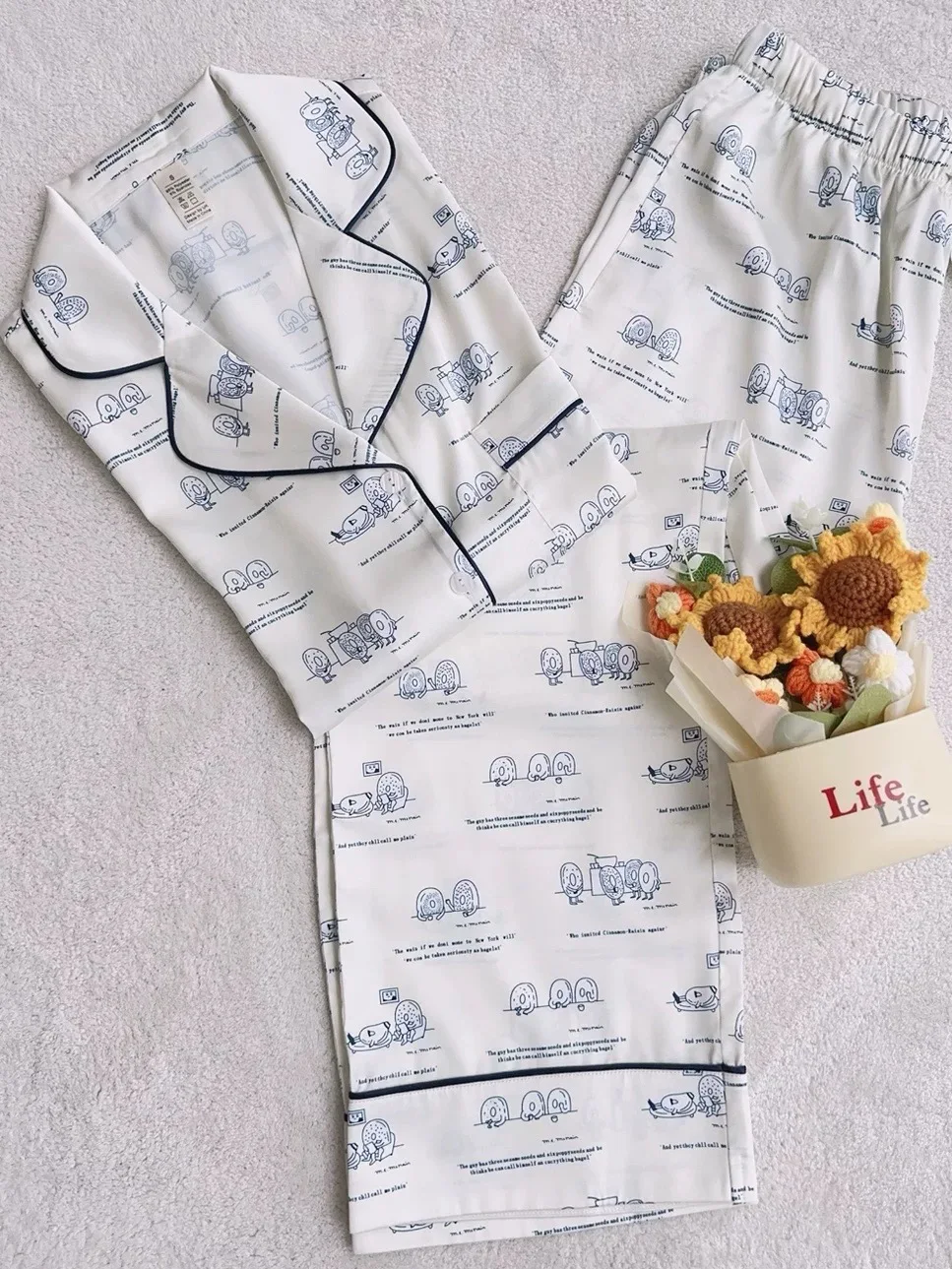 elegant-ice-silk-satin-long-sleeve-pants-sleepwear-set-casual-women's-home-clothes-comfortable-breathable-summer-nightgown