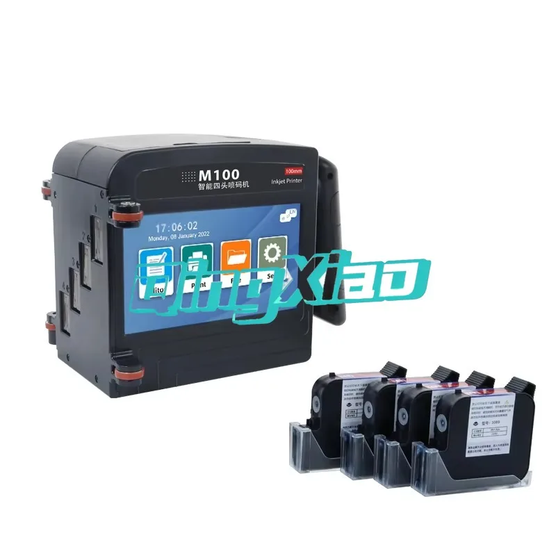 Handheld Inkjet Marker  Date Expiry Date Batch Code Printing  on Food Beverage Packaging Bag Bottle Box High Definition Portable