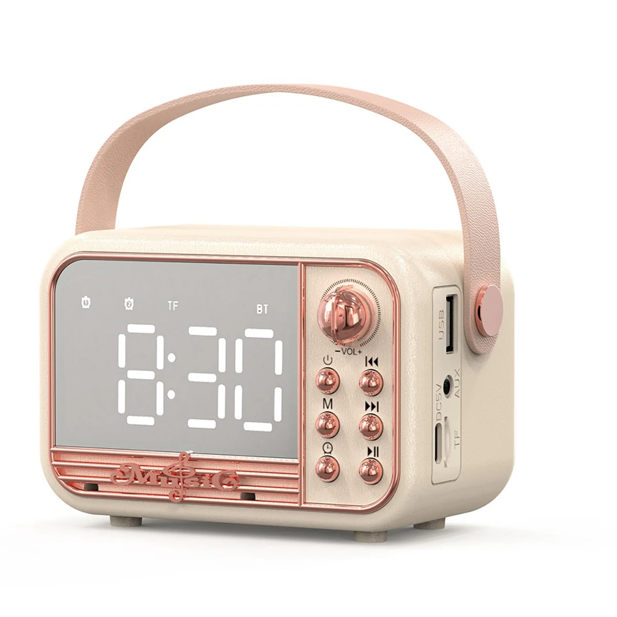 

A71P Будильник Bluetooth 5.0 Динамик Поддержка TF-карты U Диск AUX 3D Звук Баланс Диффузионный Тип Будильник Динамик B