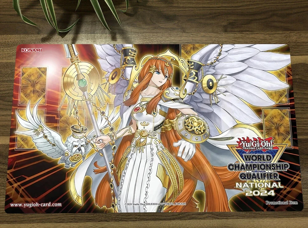 YuGiOh Minerva, the Exalted Lightsworn TCG CCG Mat Trading Card Game Mat Table Playmat Desk Gaming Play Mat Mouse Pad Free Bag