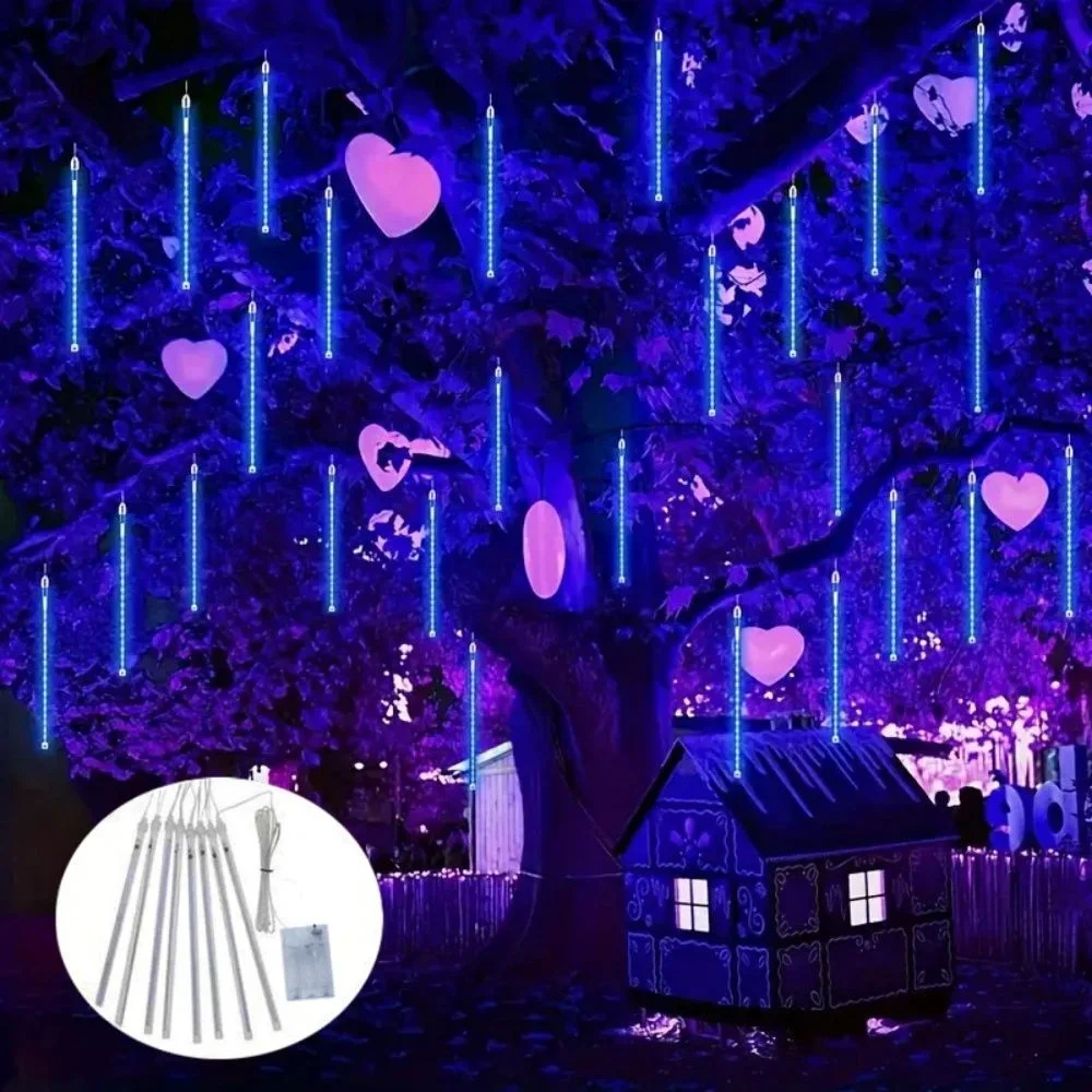 30 سنتيمتر LED النيزك دش المطر سلسلة أضواء AA بطارية LED أضواء الشارع عيد الميلاد الديكور للمنزل في الهواء الطلق حفل زفاف ديكور #1