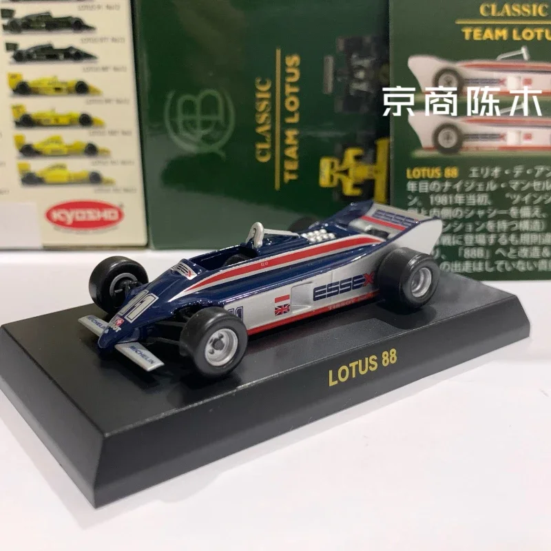 1/64 KYOSHO โลตัส 88 # 11 F1 RACING CAR รวบรวมโมเดลรถเข็นโลหะผสมหล่อ