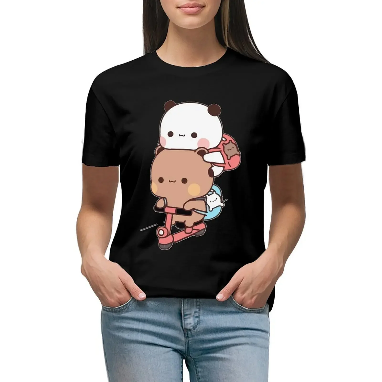 SKATING BUBU DUDU Essential T-Shirt graphics female heavyweights animal prinfor Women's tee shirt