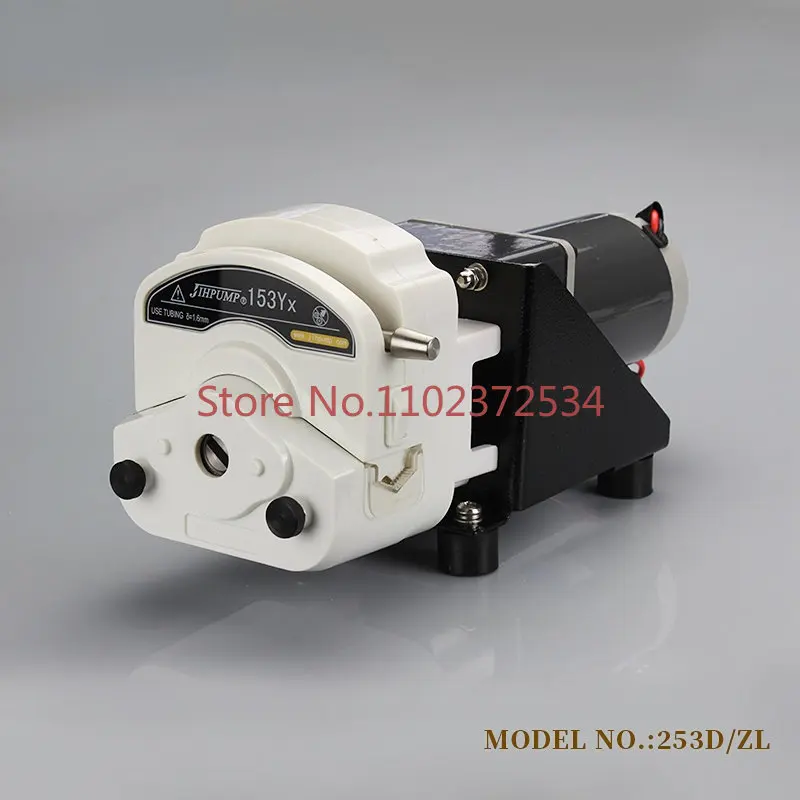 

JIHPUMP 253D KZ25 24v 6000ml High Precision Small Mini Micro Easy Load oem Peristaltic Pump Water Liquid Dosing Hose Pumps