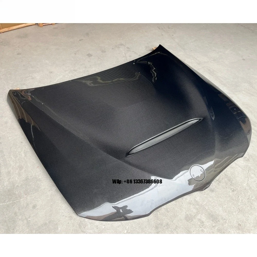 

New ChaoMing Carbon Fiber Front Hood for 3 Series E92 E93 GTS Style Black Bolt-On with Bolts