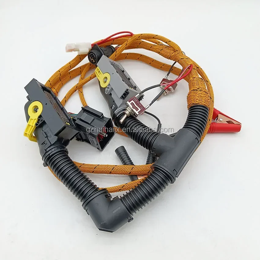 Construction Machinery Parts Excavator Harness for 210B 240B D6 D7 D6E 7E Engine Start Test Line  New Model Wiring Harness