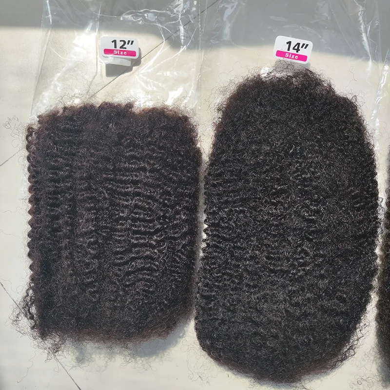 10-18 بوصة 4C الأفرو غريب مجعد الشعر الكروشيه البشري 30 جرام/50 جرام المنغولية ريمي شعر مستعار بشري Loc إصلاح التقلبات/الضفائر