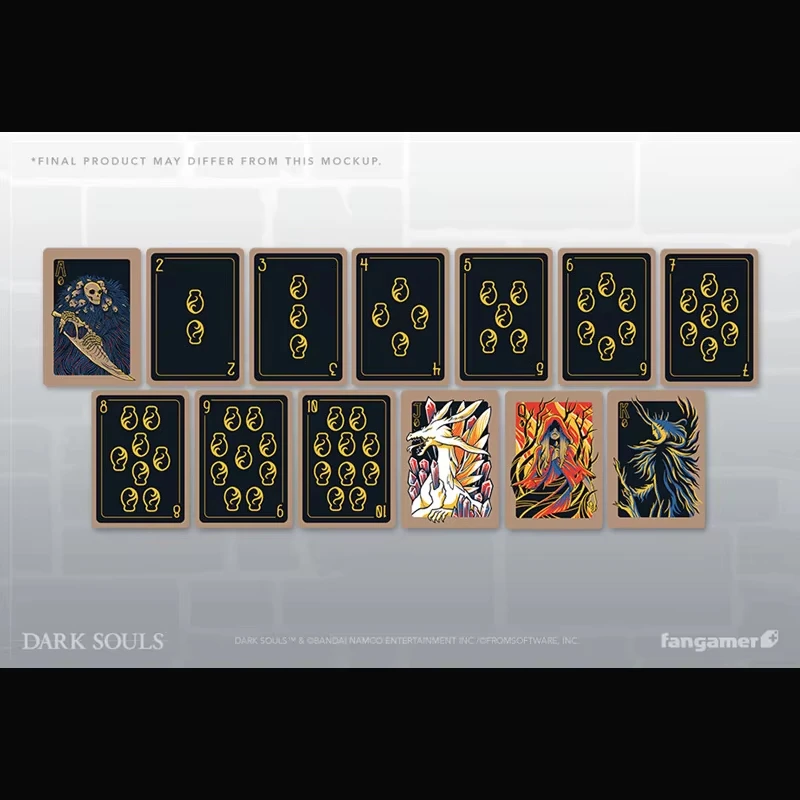 Dark Souls Poker Cards - Deck of 52 Cards Perfect for Playing Poker, Black Jack, Big 2 and Other Card Games