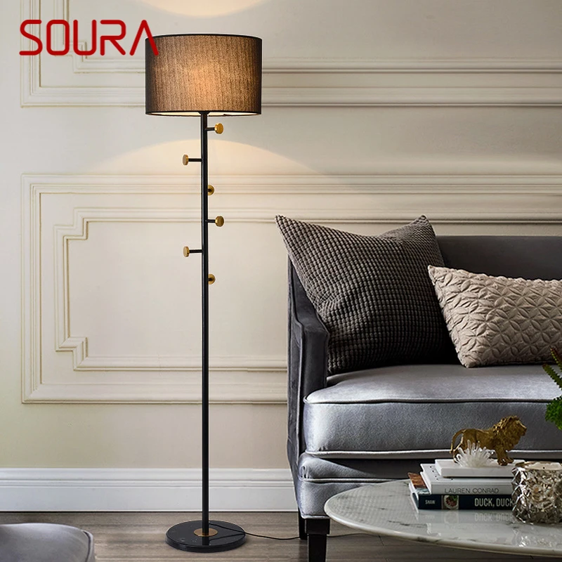 

SOURA Modern Floor Lamp Minimalist Family Living Room Bedroom Nordic LED Decorative Standing Light