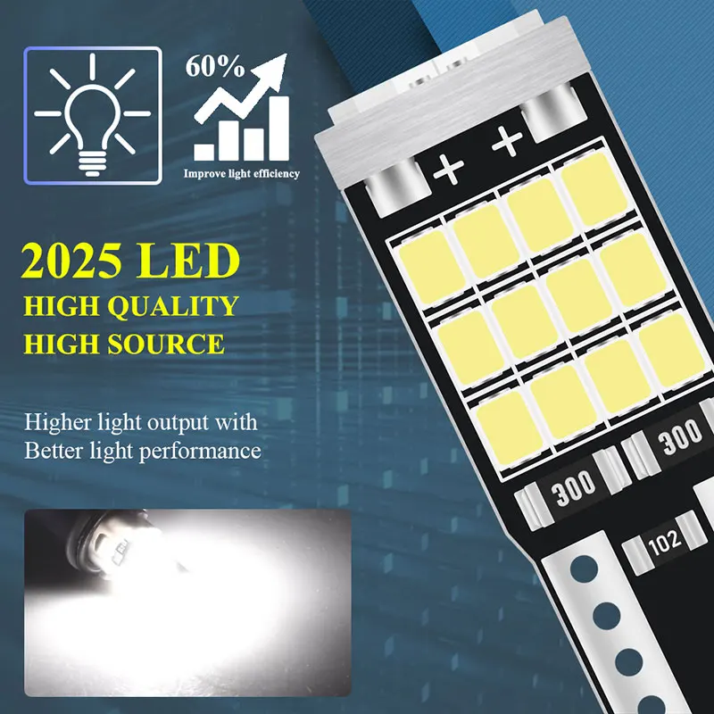 4/10 PCS T10 W5W 194 Car Canbus LED Indicator Light Blubs 12V Stable Highlight License Plate Lamp Luggage Compartment Lights