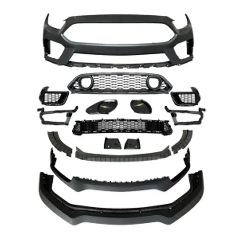 High Quality Car Auto Parts Body Kit Grille Lip h1 Style Front Bumper for  Mustang 2015-2017