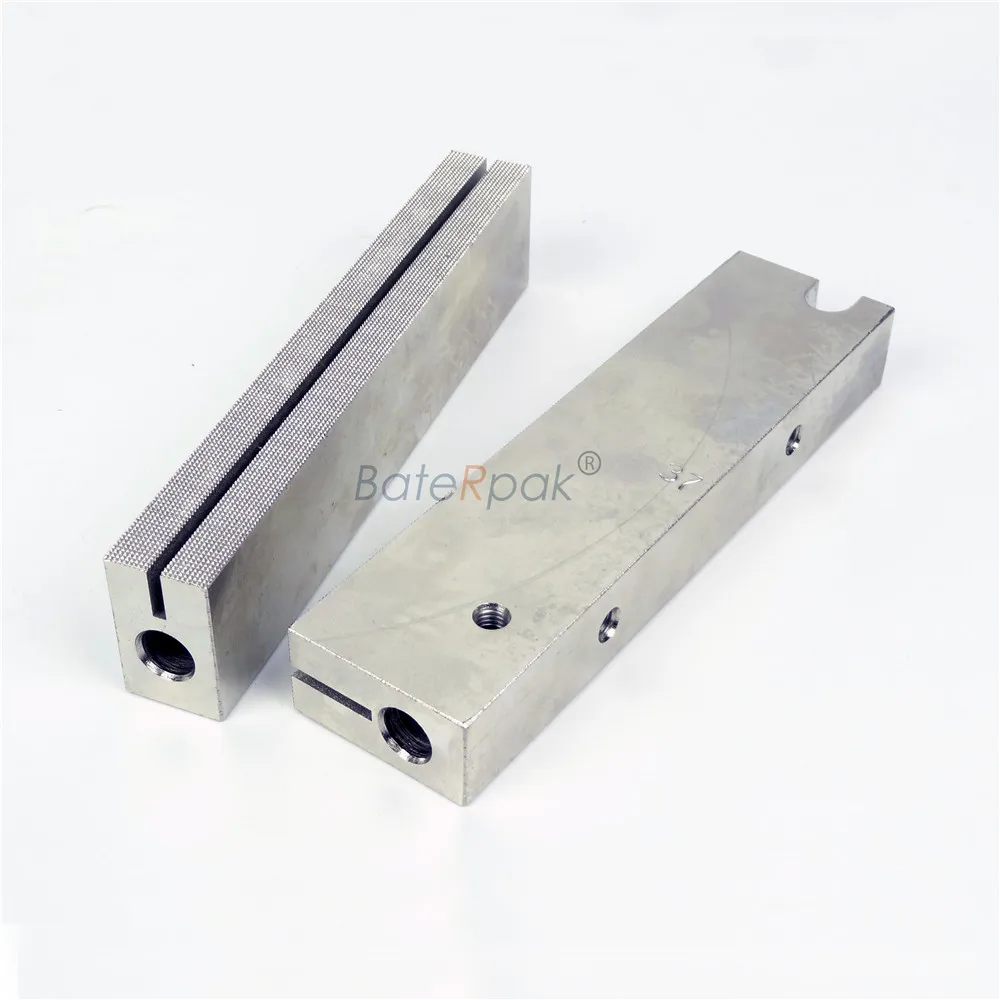 BateRpak Vertical Packaging Machine Horizontal Seal Heat Steel Block,Three Side Sealing Module stripe,Cross line Clamp1pair