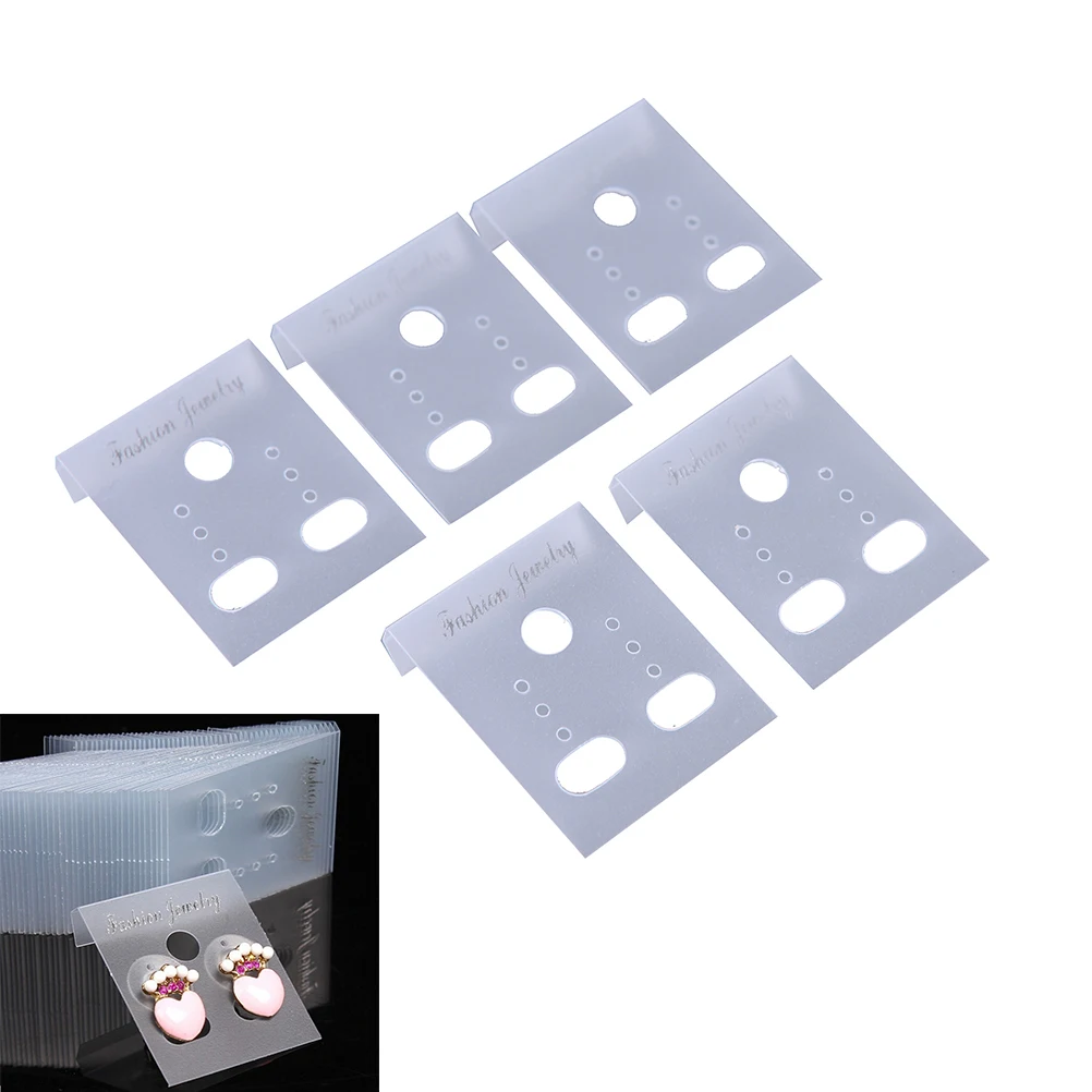 100 Stück Professionelle Ohrring-Präsentationskarten, Ohrstecker DIY Schmuckverpackungskarten, Halsketten-Schmuckhalter – Detail 2
