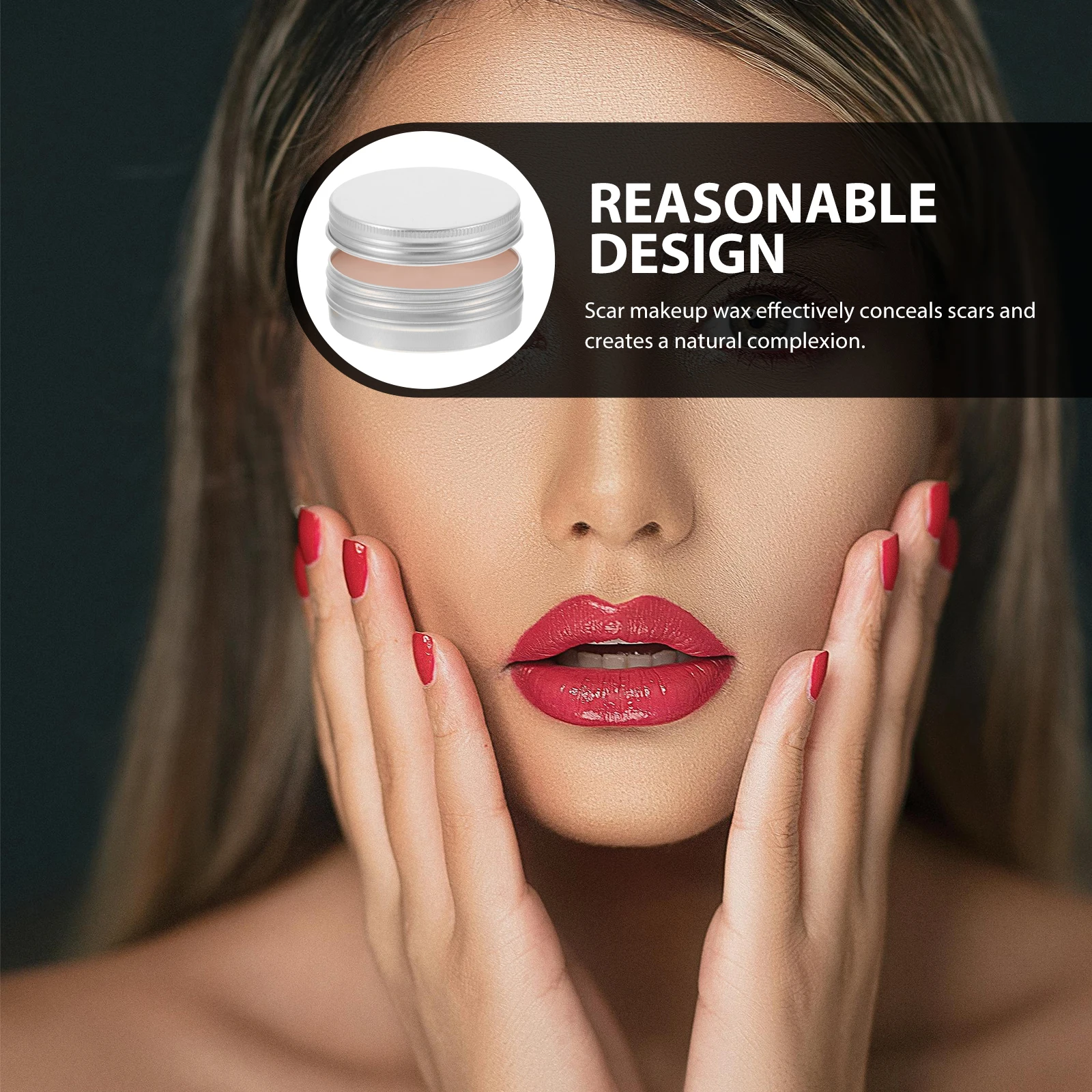 

60G Aluminum Skin Wax for Scar Cover Nose Shaping Halloween Makeup Scar Halloween Make Up Modeling Wax Body Painting