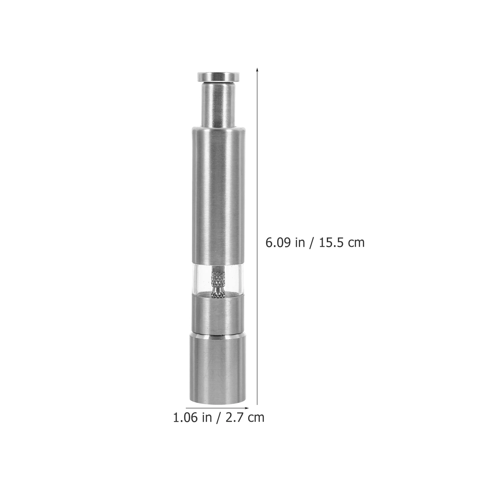 

1Pcs Stainless Steel Pepper Grinder Manual Handheld Pepper Mill Easy Crusher for Cooking Kitchen Outdoor