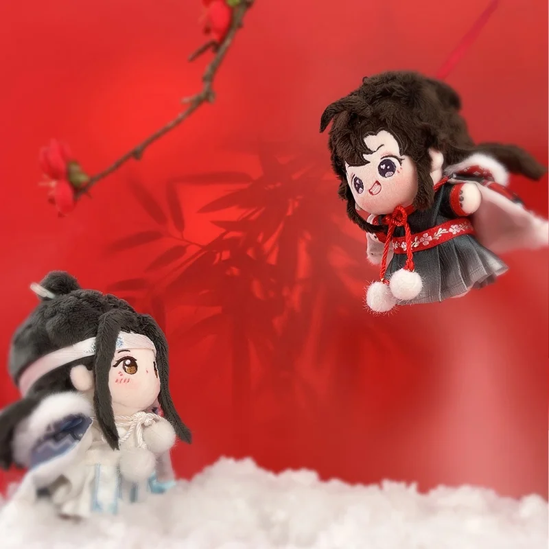 El Untamed Lan Wangji Wei Wuxian Yibo Xiao Zhan Mo Dao Zu Shi MDZS Felpa 10cm Cuerpo De Muñeca