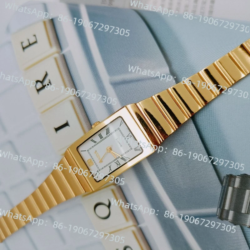 

Haida Quartz Women's Watch Square Arabic Digital Shanghai Watch Factory 3 Gold Original