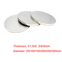 201 Sainless Steel Circular PlateThickness: 1~5mm 201 Circular Plate Diameter 50/100/150/200/250/300mm/350mm