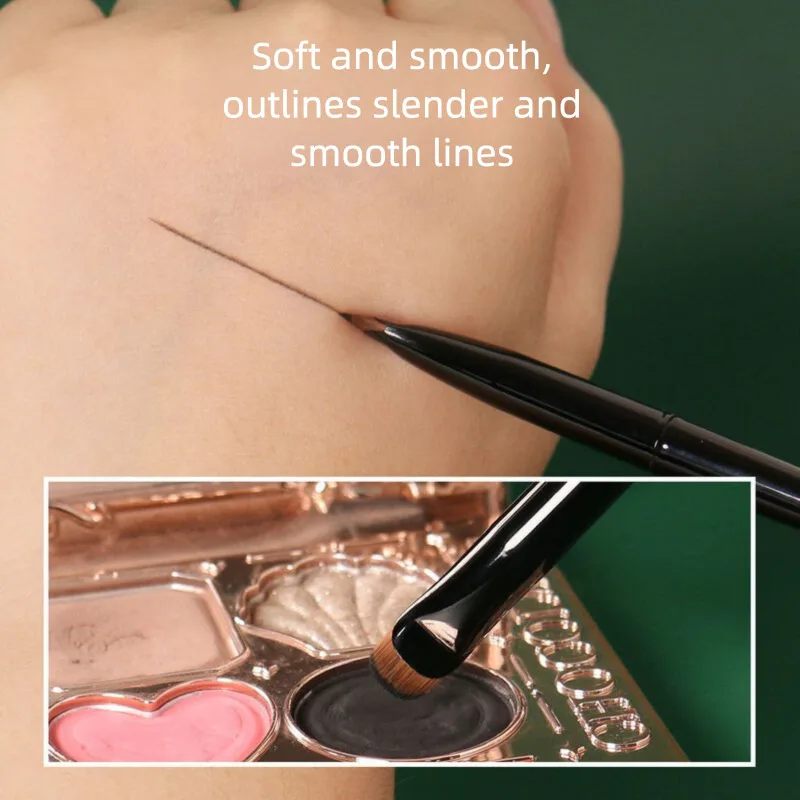 Anti-Aging M41 Crescent Eyeliner Brush Ultra-Fine Sickle Lower Eyeliner Special Blade Makeup Brush for Precision Eye Makeup