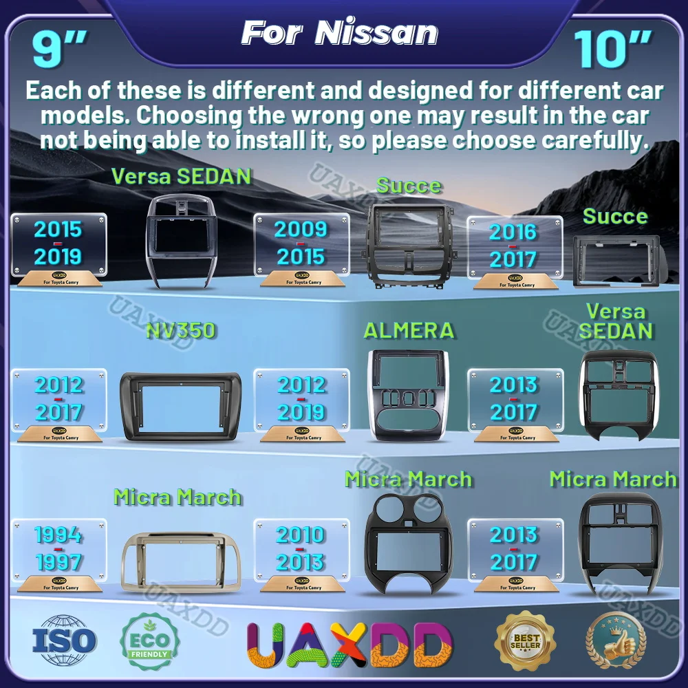

Для 2002-2017 Nissan Micra 9 дюймов 2009-2017 Succe 2015-2019 Versa SEDAN 10,1 дюйма автомобильный DVD MP5 радио Android рамка видеоплеер CD