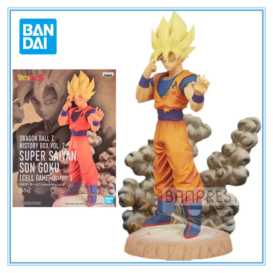 

Bandai Original Banpresto Anime Dragon Ball Z boîte d'histoire Vol.3 Super Saiyan Son Goku PVC figurine Collection jouet cadeaux