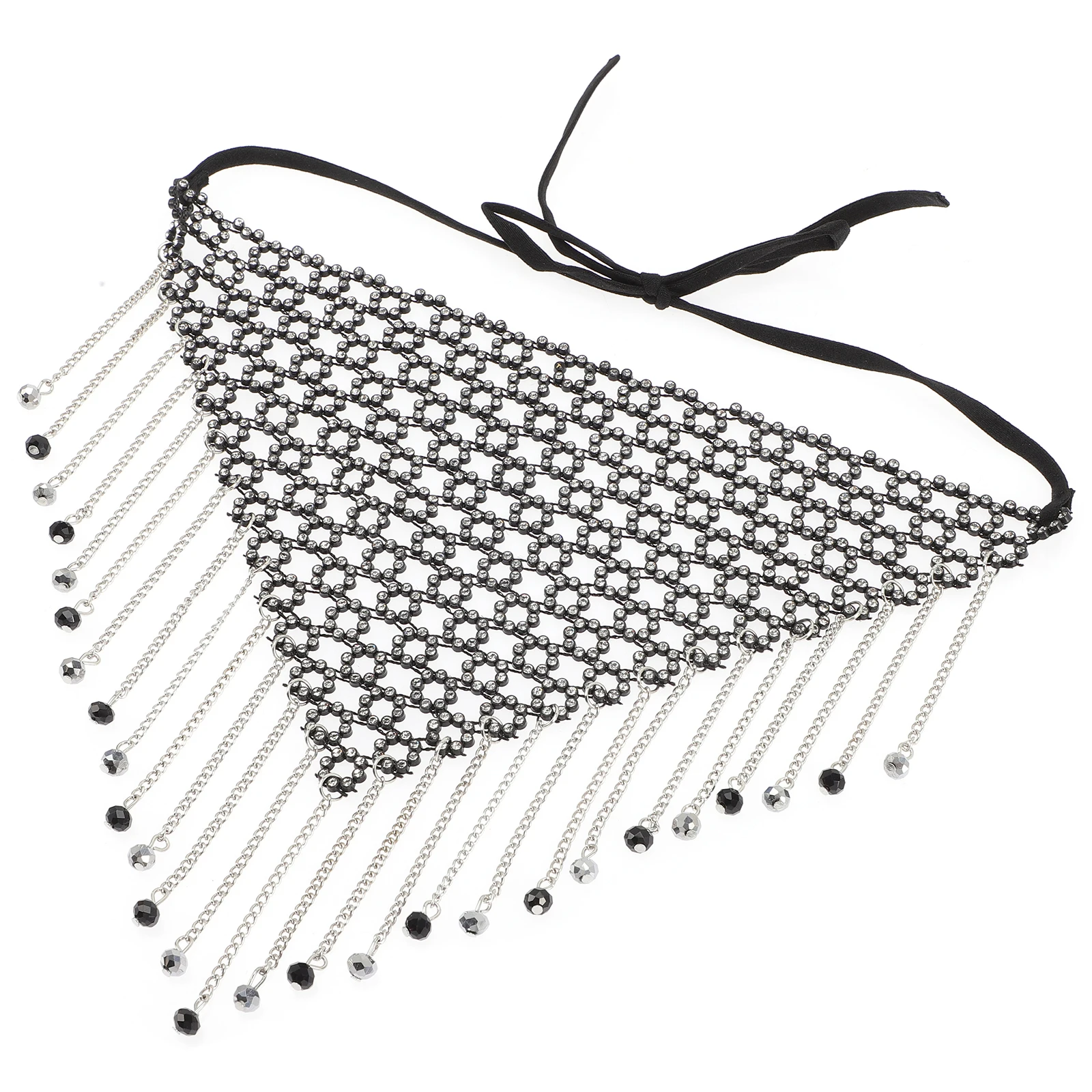 

Rhinestone Chain Mask Masquerade Crystal Face Jewelry Lightweight Party Costume Banquet Gathering Wedding Stage Veil Accessory