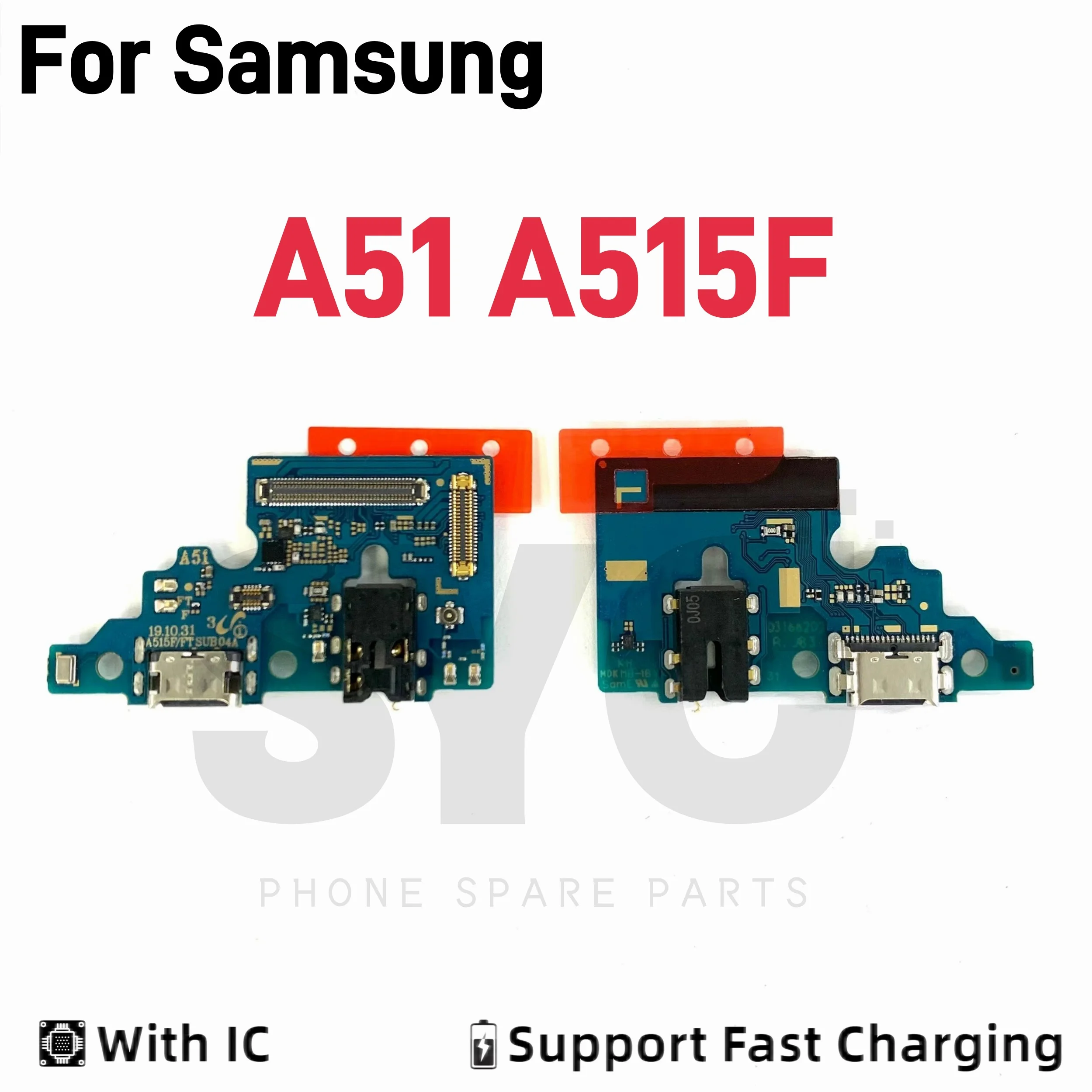 

SYC хорошее качество с IC USB-портом, разъем для зарядного устройства, док-станция, зарядная плата, гибкий кабель для Samsung A51 A515F