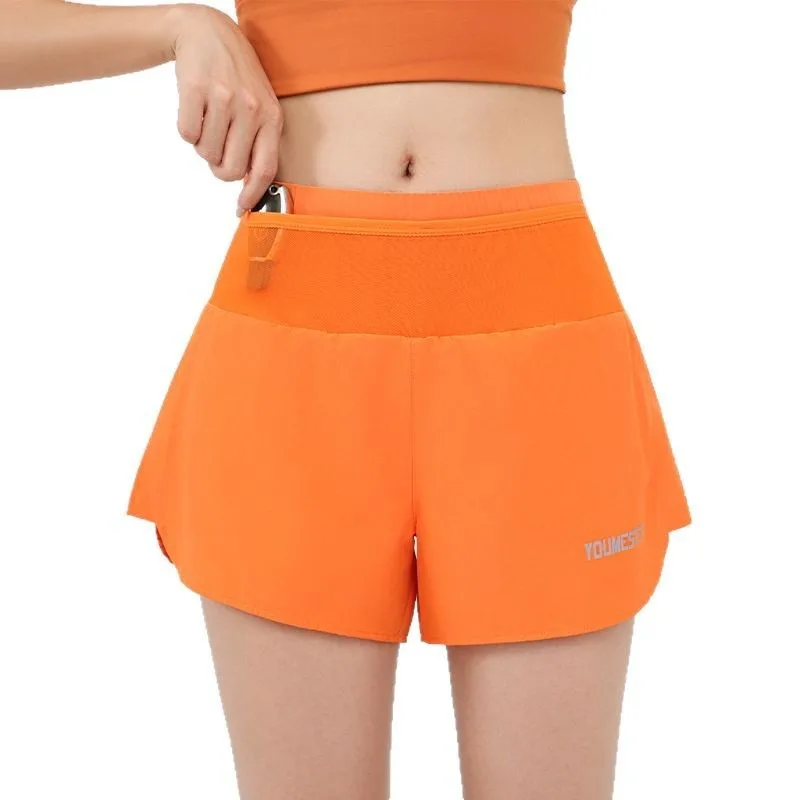 

5 Pocket Running Shorts Summer Breathable Quick Dry Anti Exposure Lightweight for Gym Yoga Fitness