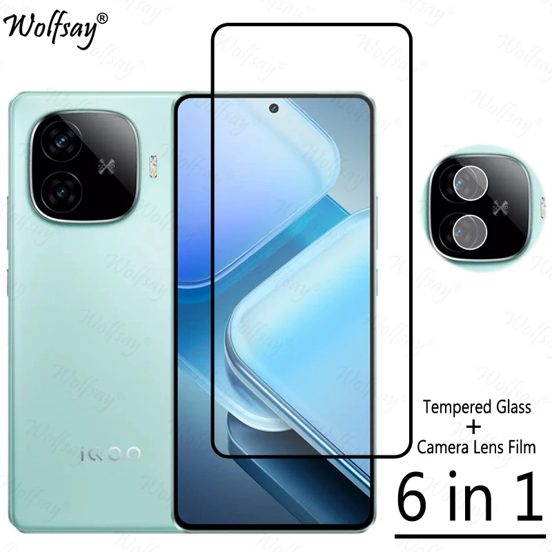 Full Cover Tempered Glass For Vivo iQOO Z9 Turbo Screen Protector Vivo iQOO Z9 Turbo Camera Glass For Vivo iQOO Z9 Turbo Glass