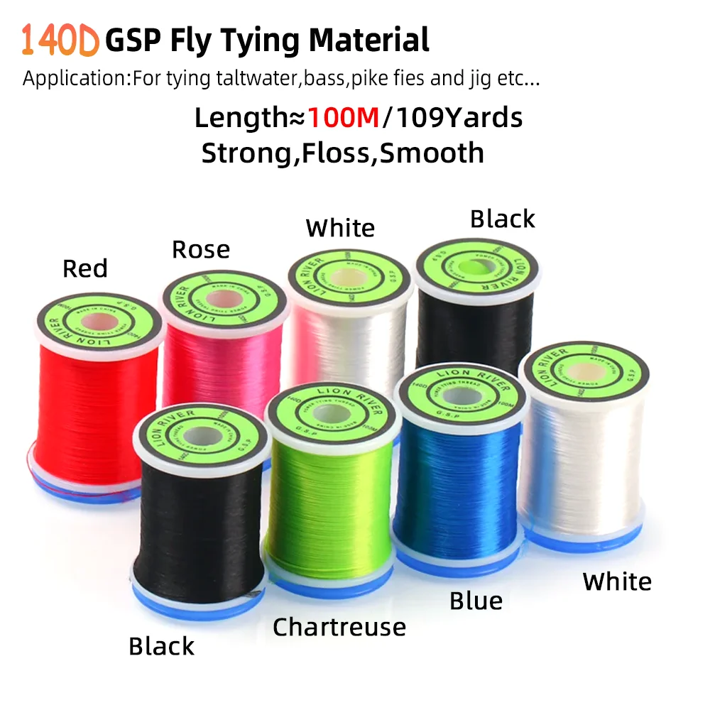 10D/20D/30D/50D/75D/100D/140D/200D GSP Hochfeste Polyethylen-Fäden Trocken/Nass Fliegenfischen Salzwasser Streamer Fliegenbindefäden – Detail 9